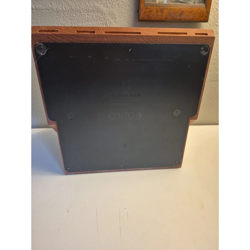 Cutco Ultimate Block Cherry Oak 32-Slot EUC Nice!